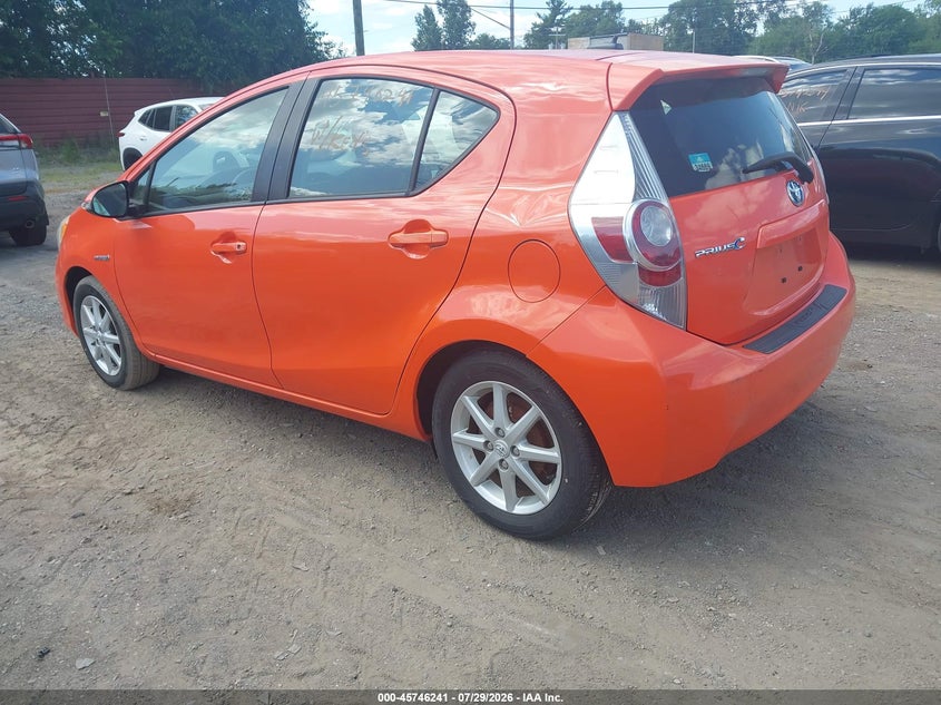 Vin: jtdkdtb30d1058017, lot: 46244945, toyota prius c three 20133