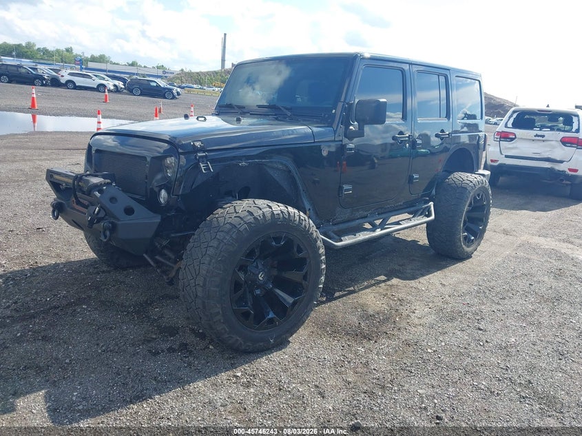 Vin: 1c4hjweg9jl900694, lot: 46244947, jeep wrangler jk unlimited sahara 20182