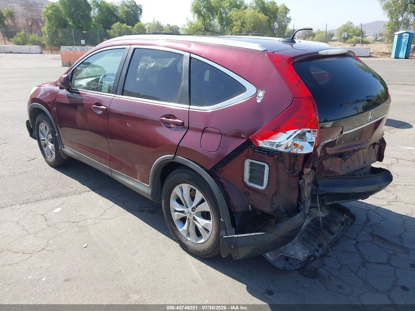 Vin: 5j6rm3h71dl021081, lot: 46244955, honda cr-v ex-l 20133