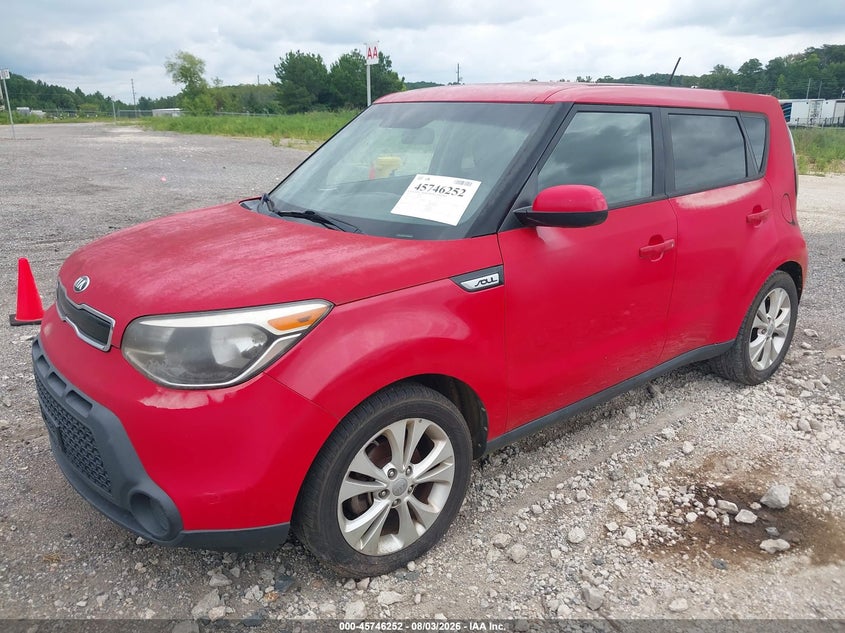 Vin: kndjp3a57f7803092, lot: 46244957, kia soul + 20152