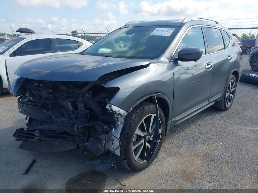 Vin: 5n1at2mt0kc716535, lot: 46244964, nissan rogue sl 20192