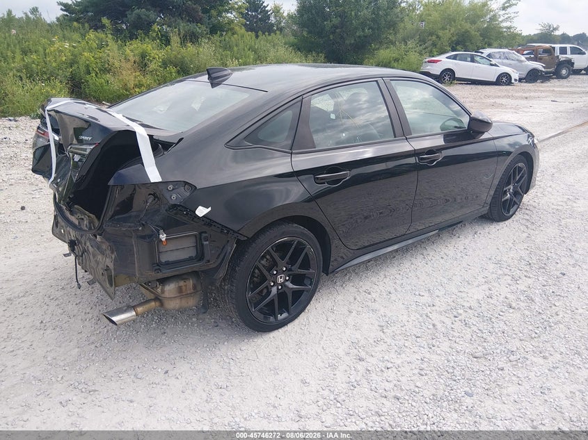 Vin: 2hgfe2f58nh546110, lot: 46244976, honda civic sport 20224