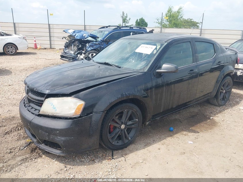Vin: 1c3cdzag3dn748420, lot: 46244982, dodge avenger se v6 20132
