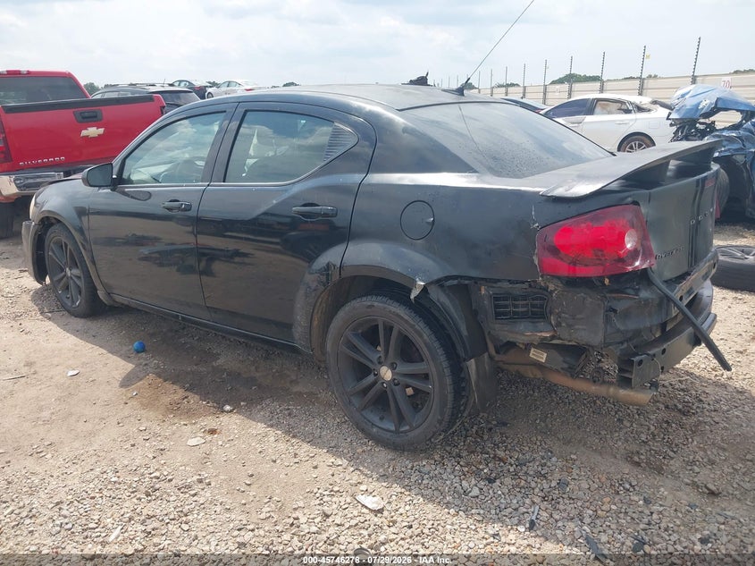 Vin: 1c3cdzag3dn748420, lot: 46244982, dodge avenger se v6 20133