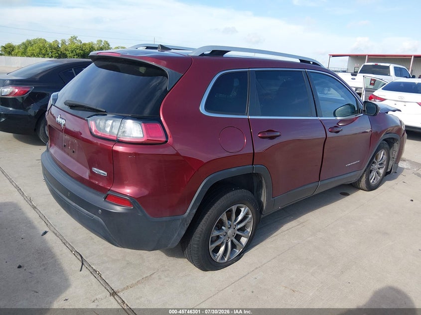 Vin: 1c4pjllb2ld555863, lot: 46245005, jeep cherokee latitude plus fwd 20204