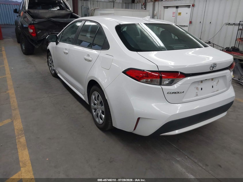 Vin: 5yfepmae2mp222800, lot: 46245014, toyota corolla le 20213