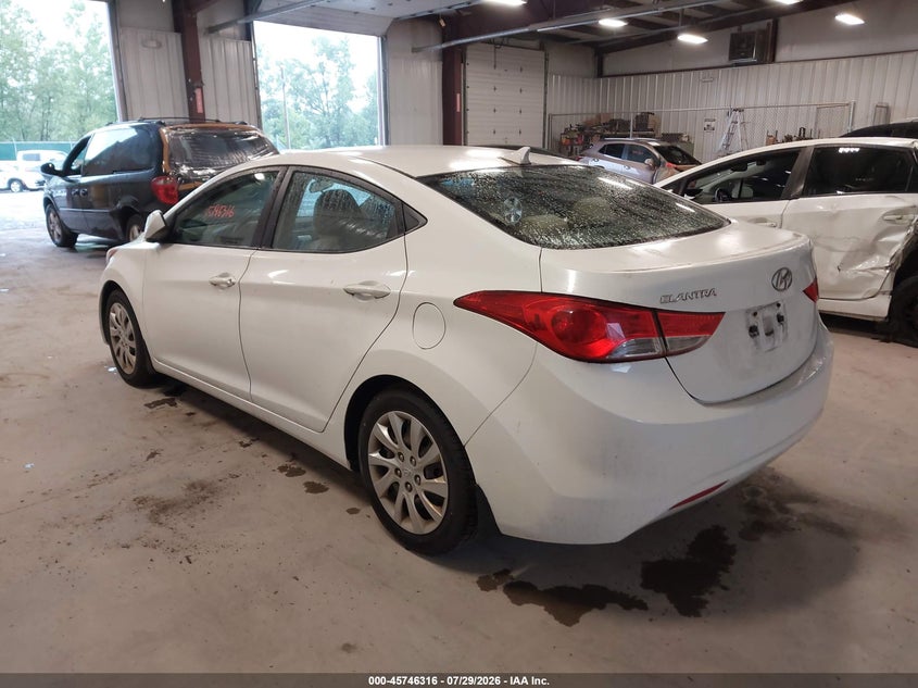 Vin: 5npdh4ae3dh174603, lot: 46245020, hyundai elantra gls 20133