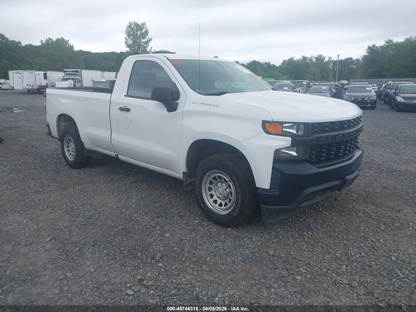 Vin: 3gcnwaef3lg213919, lot: 46245021, chevrolet silverado 1500 2wd  long bed wt 20201