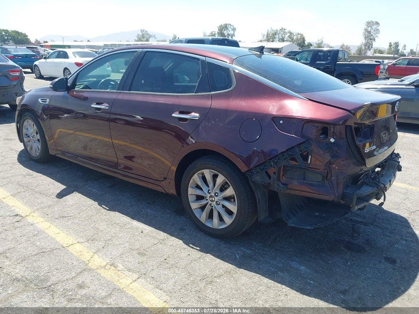 Vin: 5xxgu4l32gg113621, lot: 46245057, kia optima ex 20163