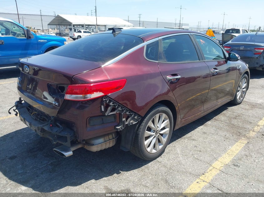 Vin: 5xxgu4l32gg113621, lot: 46245057, kia optima ex 20164
