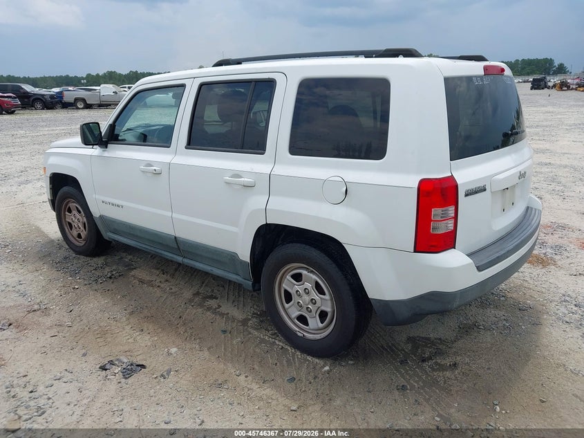 Vin: 1j4nt1ga2bd285372, lot: 46245071, jeep patriot sport 20113