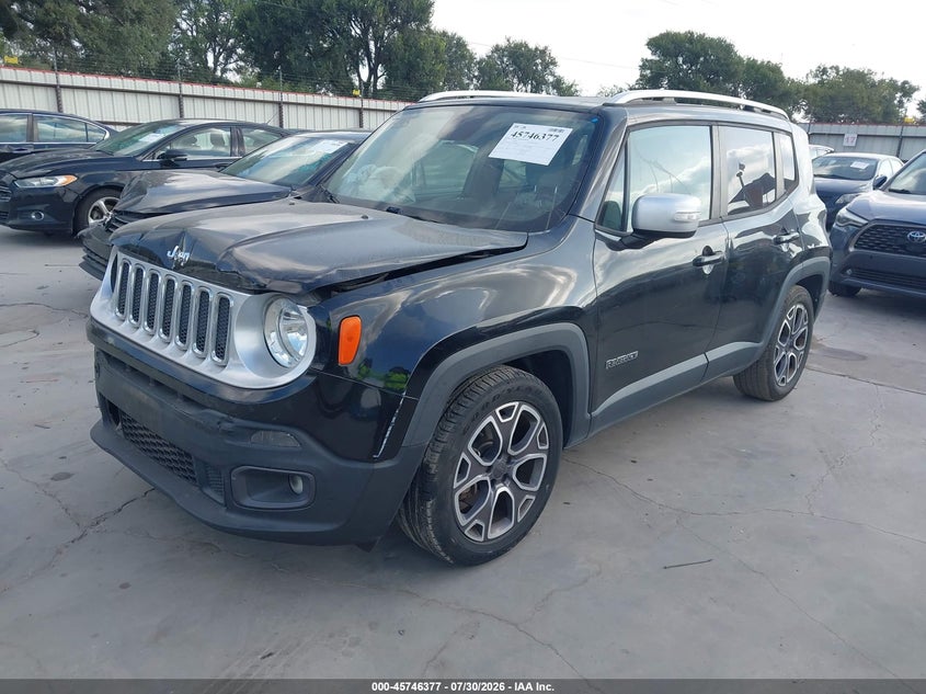 2015 Jeep Renegade, Удар спереду, IAAI, VIN ZACCJADT9FPB88685 — фото 2
