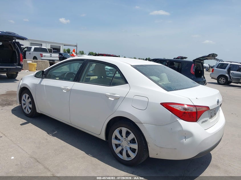Vin: 5yfburhe7hp669563, lot: 46245097, toyota corolla le 20173