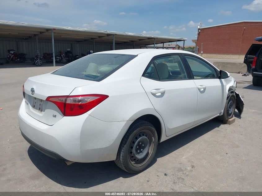Vin: 5yfburhe7hp669563, lot: 46245097, toyota corolla le 20174