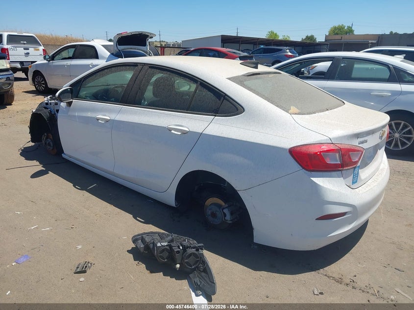Vin: 1g1bc5sm3k7115790, lot: 46245104, chevrolet cruze ls 20193
