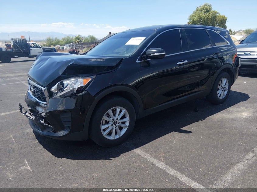 Vin: 5xypg4a36kg530562, lot: 46245113, kia sorento 2.4l l 20192