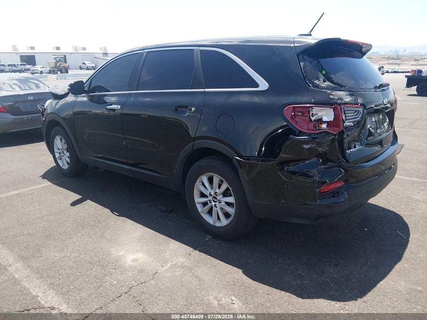 Vin: 5xypg4a36kg530562, lot: 46245113, kia sorento 2.4l l 20193