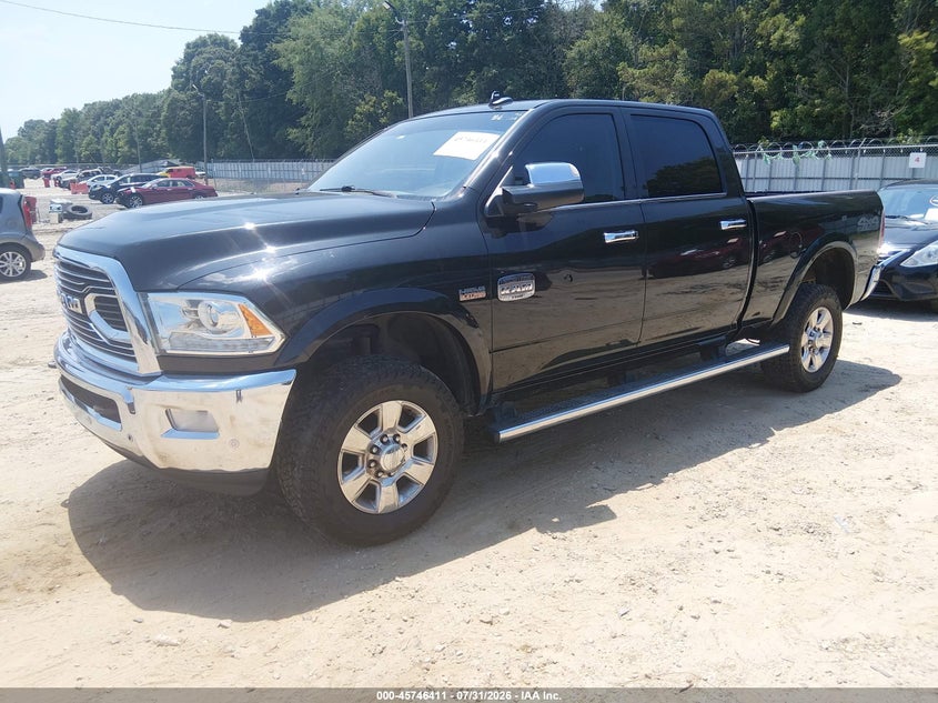 Vin: 3c6ur5gj6jg144532, lot: 46245115, ram 2500 longhorn  4x4 6'4 box 20182