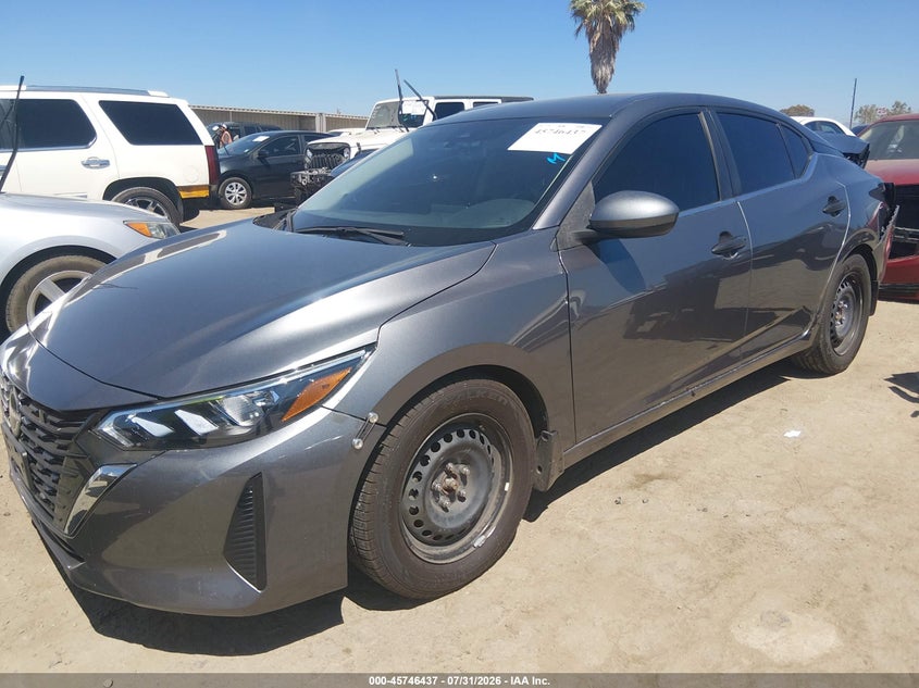 Vin: 3n1ab8bv1ry344318, lot: 46245141, nissan sentra s xtronic cvt 20242