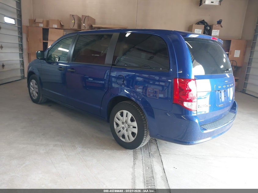 Vin: 2c4rdgbgxkr669268, lot: 46245152, dodge grand caravan se 20193