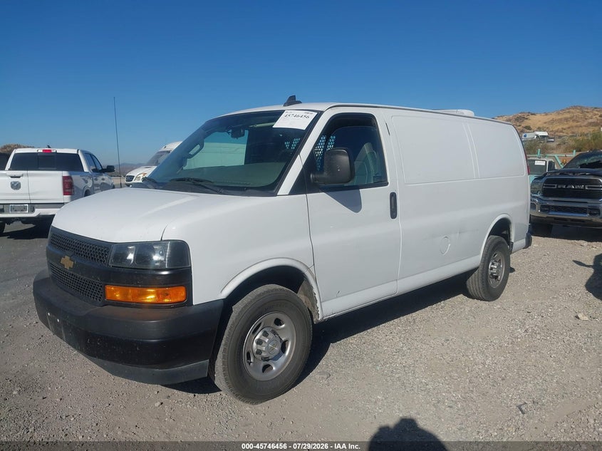 Vin: 1gcwgafp2n1217468, lot: 46245159, chevrolet express cargo rwd 2500 regular wheelbase wt 20222
