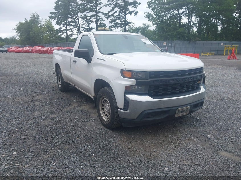 Vin: 3gcnwaef2lg209876, lot: 46245162, chevrolet silverado 1500 2wd  long bed wt 20201