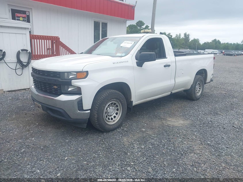 Vin: 3gcnwaef2lg209876, lot: 46245162, chevrolet silverado 1500 2wd  long bed wt 20202