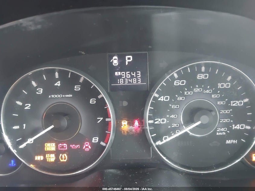 2011 SUBARU LEGACY auction photo 7
