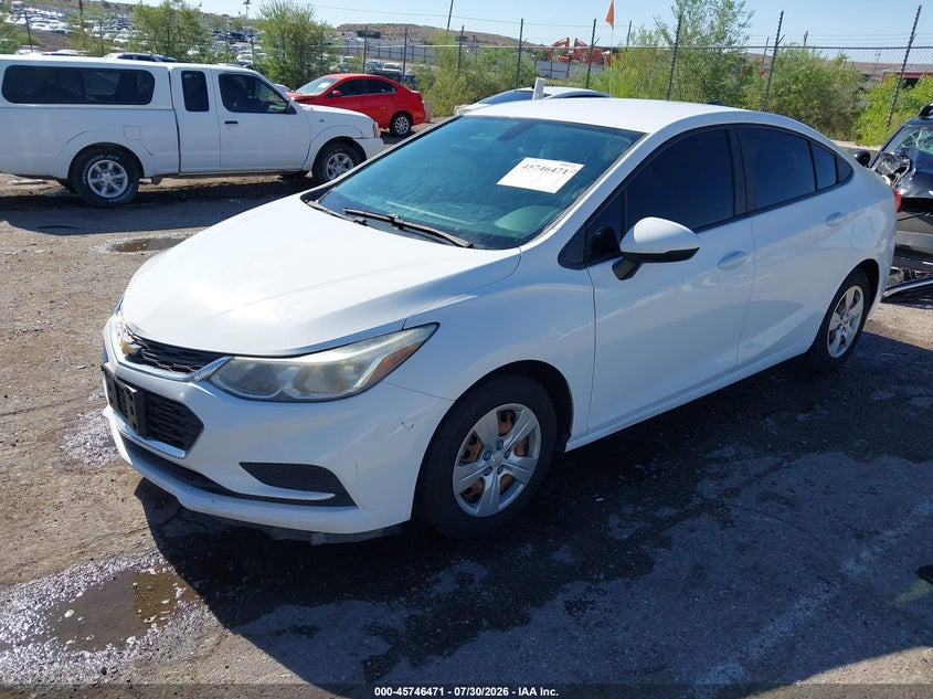 Vin: 1g1bc5sm0g7273107, lot: 46245175, chevrolet cruze ls auto 20162
