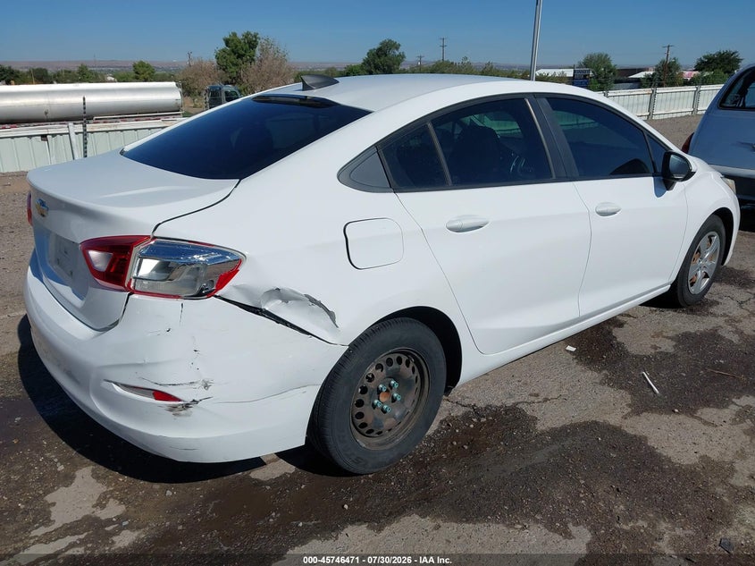 Vin: 1g1bc5sm0g7273107, lot: 46245175, chevrolet cruze ls auto 20164