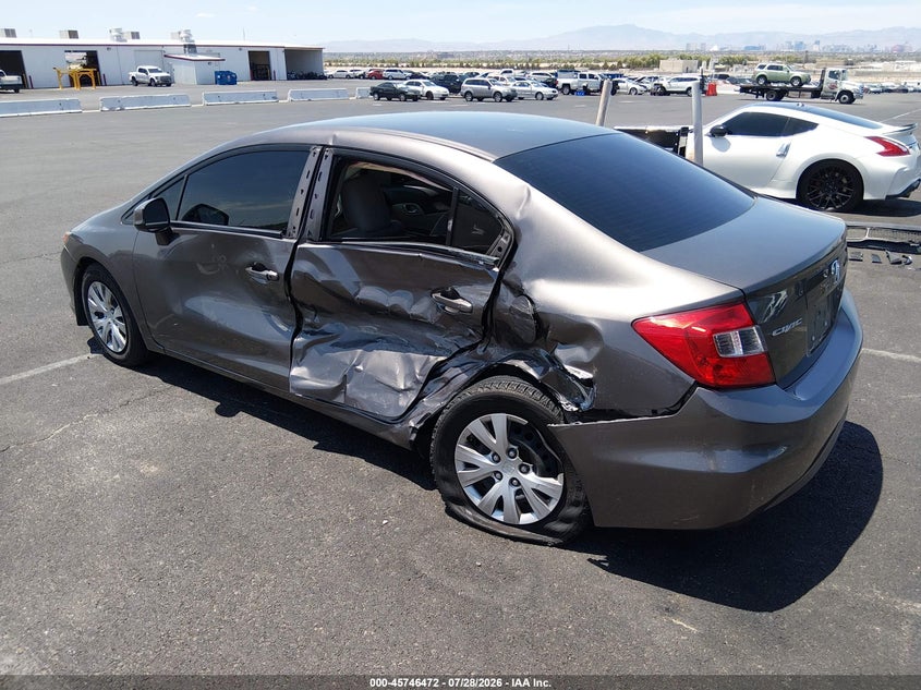 Vin: 19xfb2f51ce322564, lot: 46245176, honda civic lx 20123