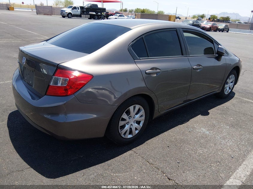 Vin: 19xfb2f51ce322564, lot: 46245176, honda civic lx 20124