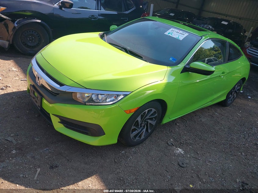 2017 Honda Civic, Удар сзади, IAAI, VIN 2HGFC4B0XHH302880 — фото 2