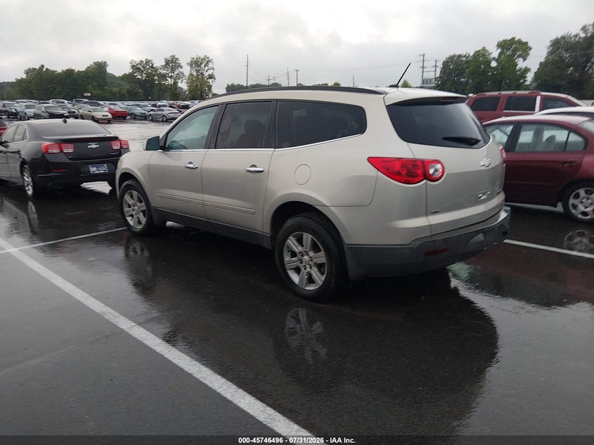 Vin: 1gnkvjed9cj288554, lot: 46245200, chevrolet traverse 2lt 20123