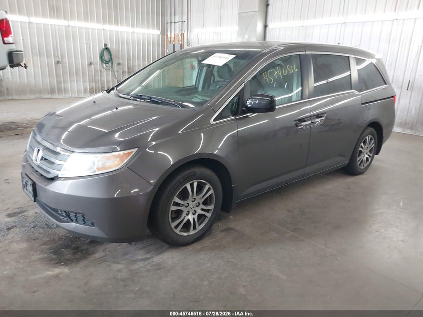 Vin: 5fnrl5h60bb045481, lot: 46245220, honda odyssey ex-l 20112