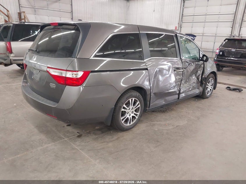 Vin: 5fnrl5h60bb045481, lot: 46245220, honda odyssey ex-l 20114