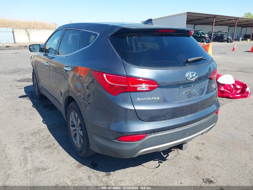 Vin: 5xyztdlb8fg283544, lot: 46245256, hyundai santa fe sport 2.4l 20153