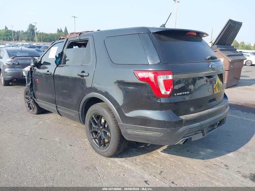 Vin: 1fm5k8f80kga32643, lot: 46245264, ford explorer limited 20193