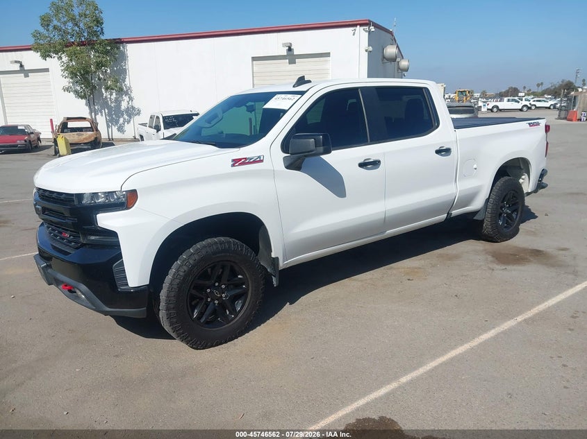 Vin: 3gcpyfed8lg453093, lot: 46245266, chevrolet silverado 1500 4wd  standard bed lt trail boss 20202