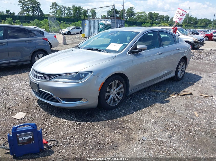 Vin: 1c3cccab0fn613564, lot: 46245270, chrysler 200 limited 20152