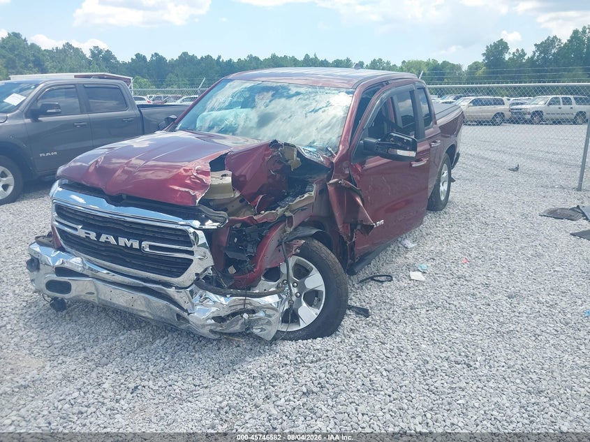 Vin: 1c6srfft1kn668583, lot: 46245286, ram 1500 big horn/lone star  4x4 5'7 box 20192