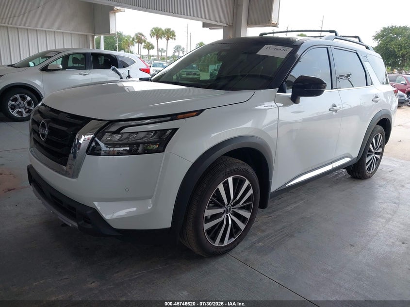 Vin: 5n1dr3dg7sc258318, lot: 46245324, nissan pathfinder platinum fwd 20252