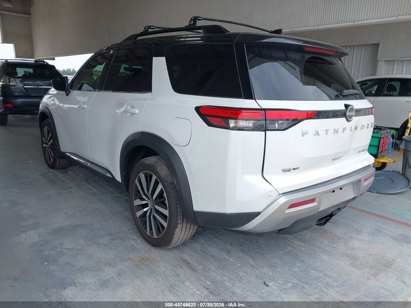 Vin: 5n1dr3dg7sc258318, lot: 46245324, nissan pathfinder platinum fwd 20253