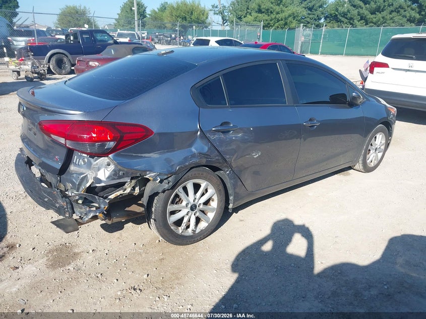 Vin: 3kpfl4a72he060627, lot: 46245348, kia forte s 20174