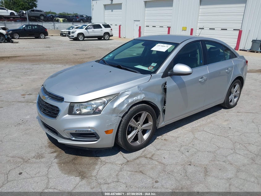 Vin: 1g1pe5sb1f7141194, lot: 46245375, chevrolet cruze 2lt auto 20152