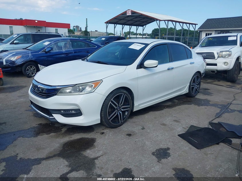 Vin: 1hgcr2f54ga211144, lot: 46245385, honda accord sport 20162