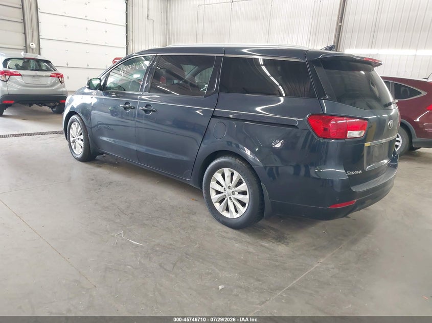 Vin: kndmc5c1xf6023673, lot: 46245414, kia sedona ex 20153