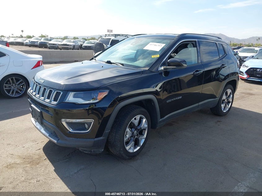 Vin: 3c4njdcb2jt334008, lot: 46245417, jeep compass limited 4x4 20182