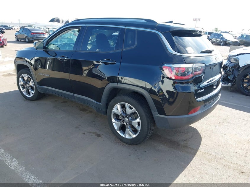 Vin: 3c4njdcb2jt334008, lot: 46245417, jeep compass limited 4x4 20183