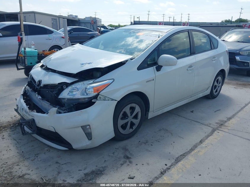 Vin: jtdkn3duxf1901615, lot: 46245424, toyota prius two 20152
